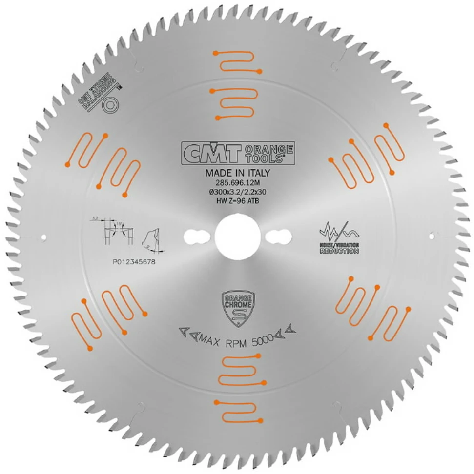 Pjovimo diskas medienai CMT 285; 300x3,2x30; Z96; 5°