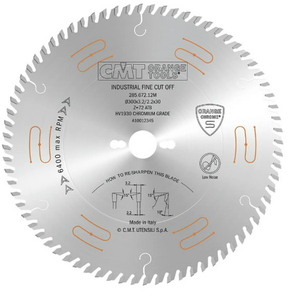Pjovimo diskas HW 250X3.2/2.2X30 Z60 10ATB, CMT