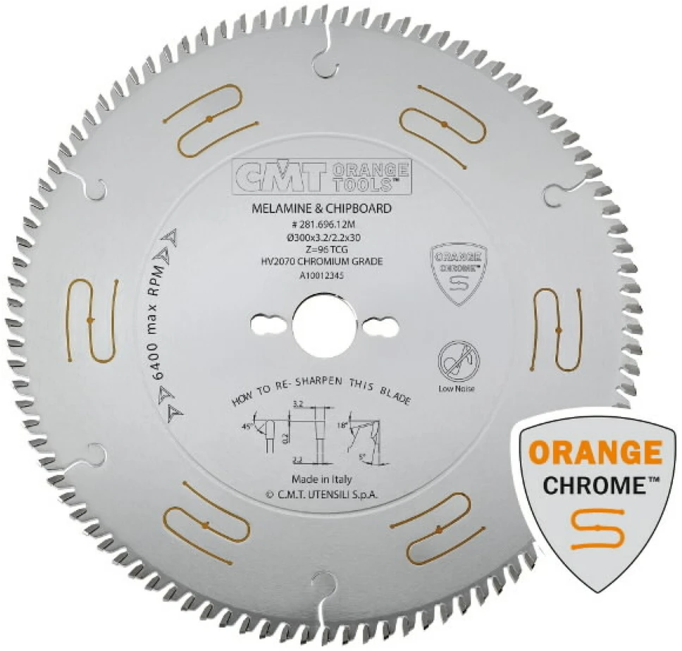 Diskas pjovimo 300x3.2/2.2x30 Z96 HM (CHROME), CMT
