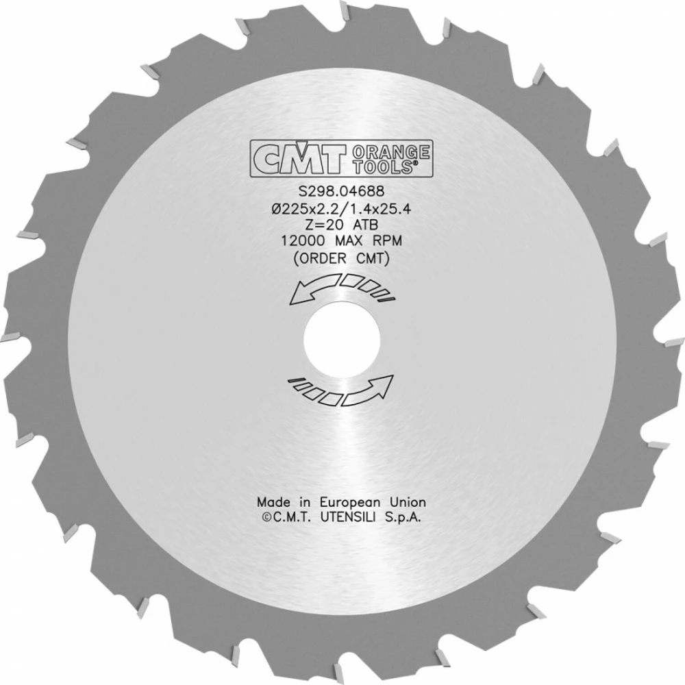 Cmt Priedas krūmapjovėms S298.04688, 225 x 25,4 mm, 2,2 mm, Z20