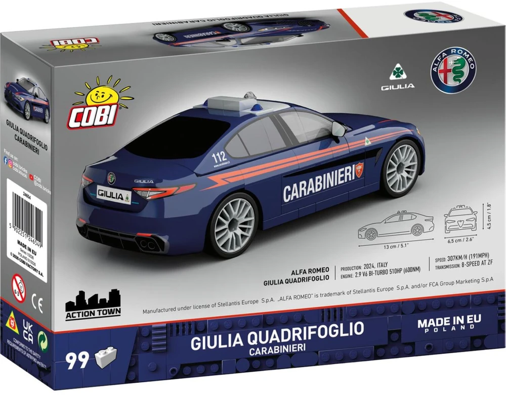 COBI Alfa Romeo Giulia Auad.Carabinieri 99kl 24654