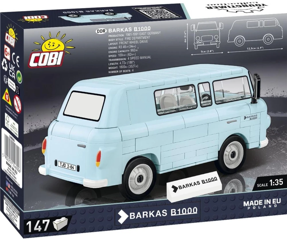 Cobi COBI 24600 BARKAS B1000 automobilis 147 blokai