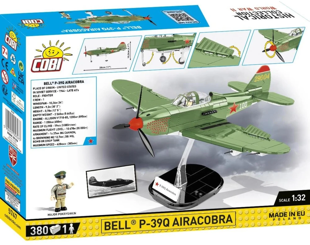 Cobi 5747 Historical Collection Wwii Bell P-39q Airacobra