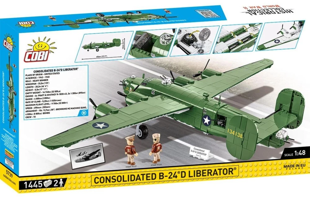 COBI HC WWII Consolidated B-24DLiberator 1445k 5739