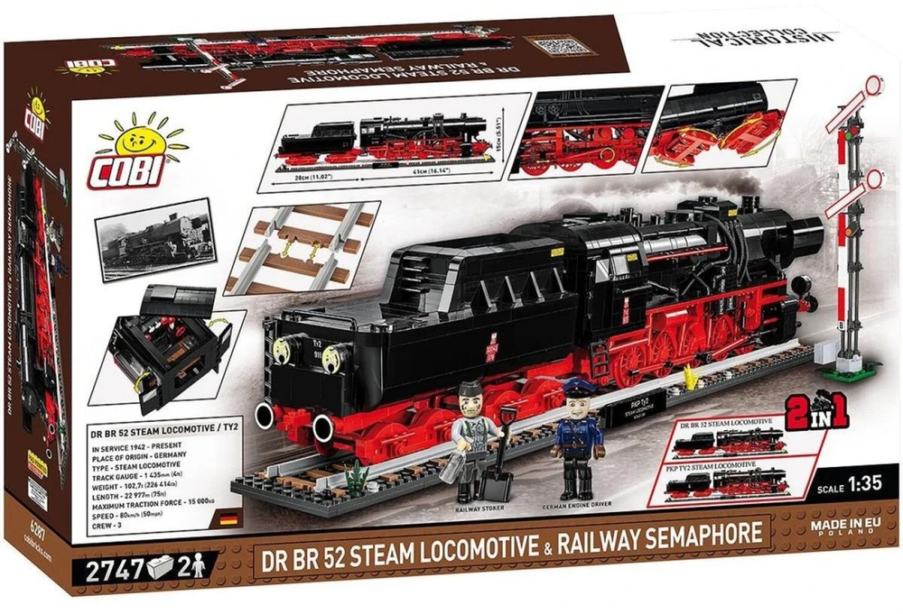 Cobi Historical Collection DR BR 52 Steam locomotive...