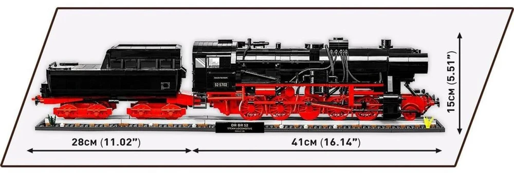 Cobi Historical Collection DR BR 52 Steam locomotive...