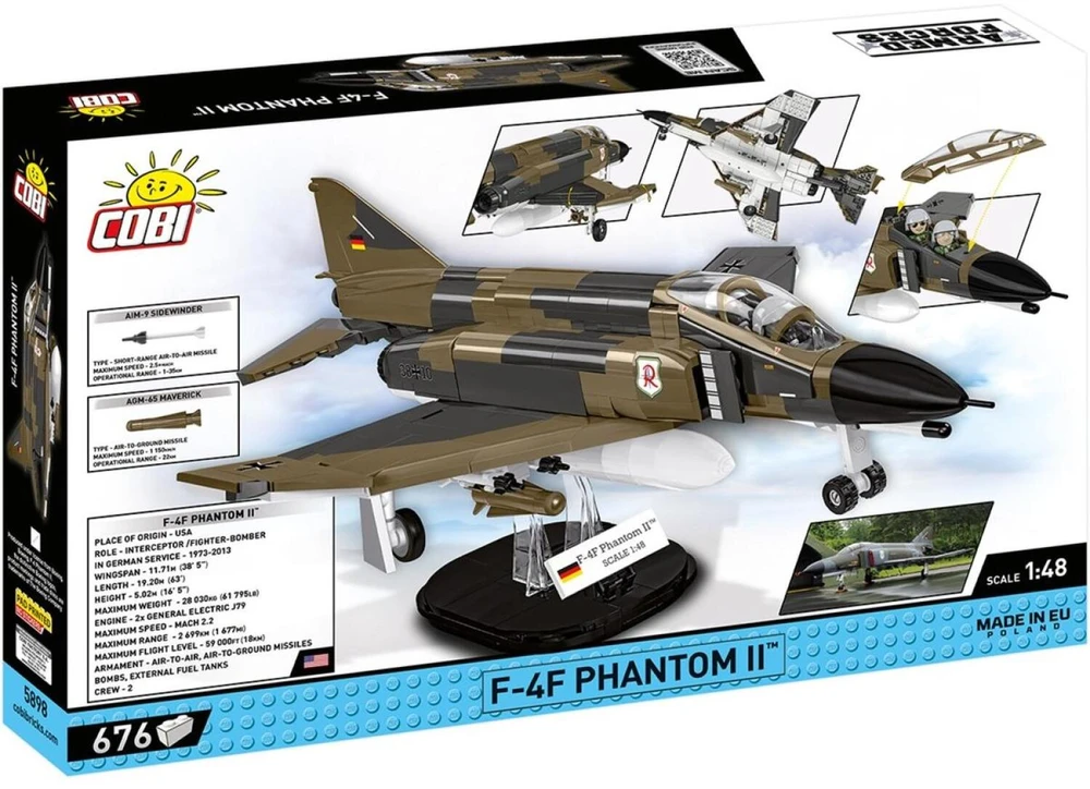 Cobi Klocki Armed Forces F-4F Phantom II 676 dalys