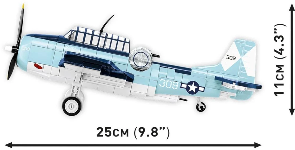 Cobi COBI 5752 Historical Collection WWII Grumman TBF Avenger 392 klocki