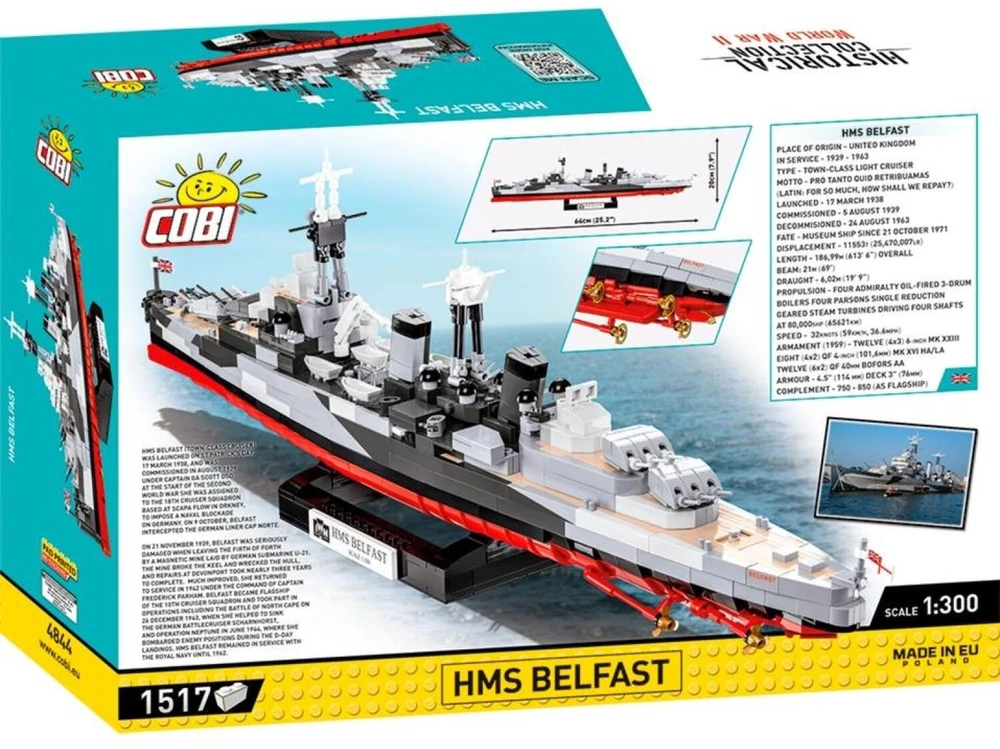 Cobi HC II pasaulinio karo laivas HMS Belfast