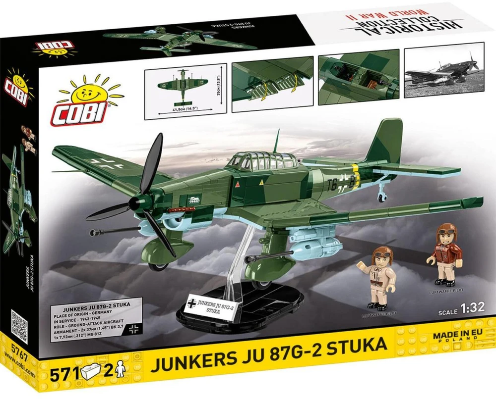 Cobi Klocki Junkers ju 87g-2 stuka 571 blokai