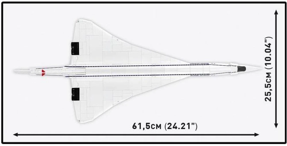 Cobi Klocki Concorde G-BBDG 518 Dalys lėktuvas