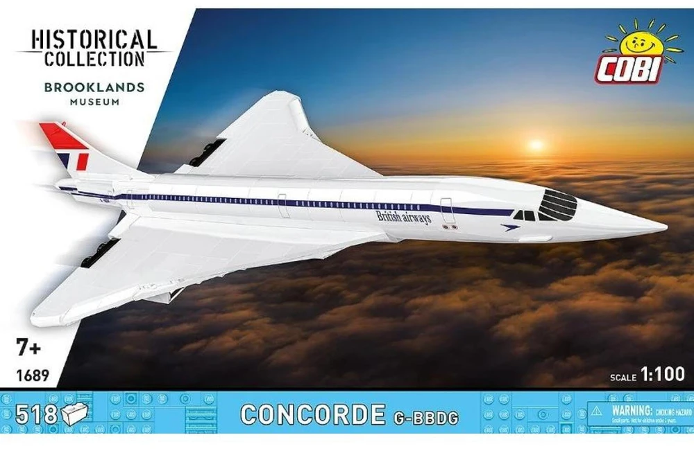 Cobi Klocki Concorde G-BBDG 518 Dalys lėktuvas