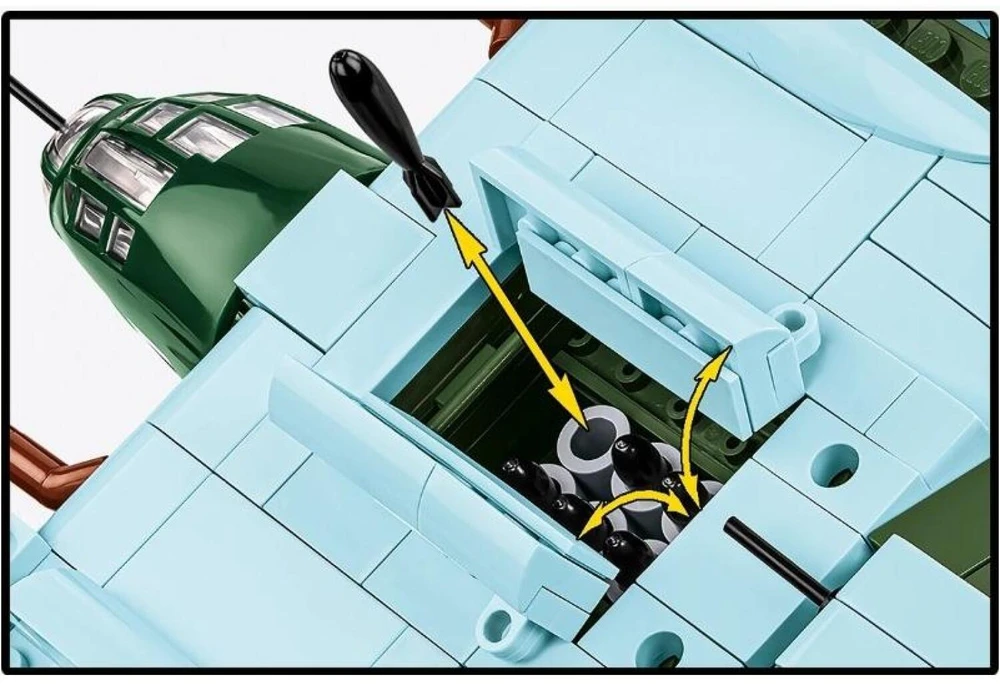 Cobi Klocki „Heinkel he 111 h-3“ 788 dalių statybiniai kaladėlės
