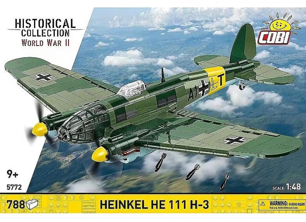 Cobi Klocki „Heinkel he 111 h-3“ 788 dalių statybiniai kaladėlės