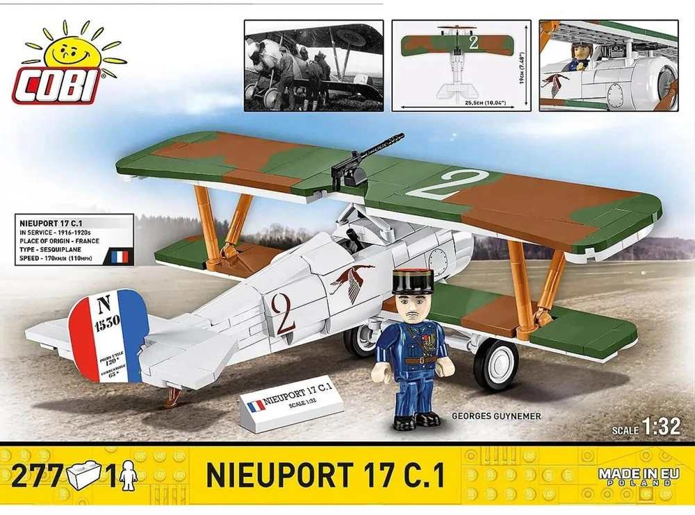 Cobi Klocki Nieuport 17 C.1 277 klocków