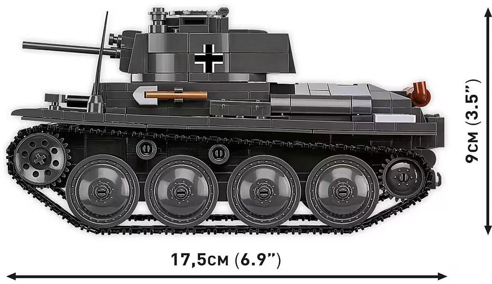 Cobi Klocki Panzer 38 lt vz.38 blokai 690 vienetų