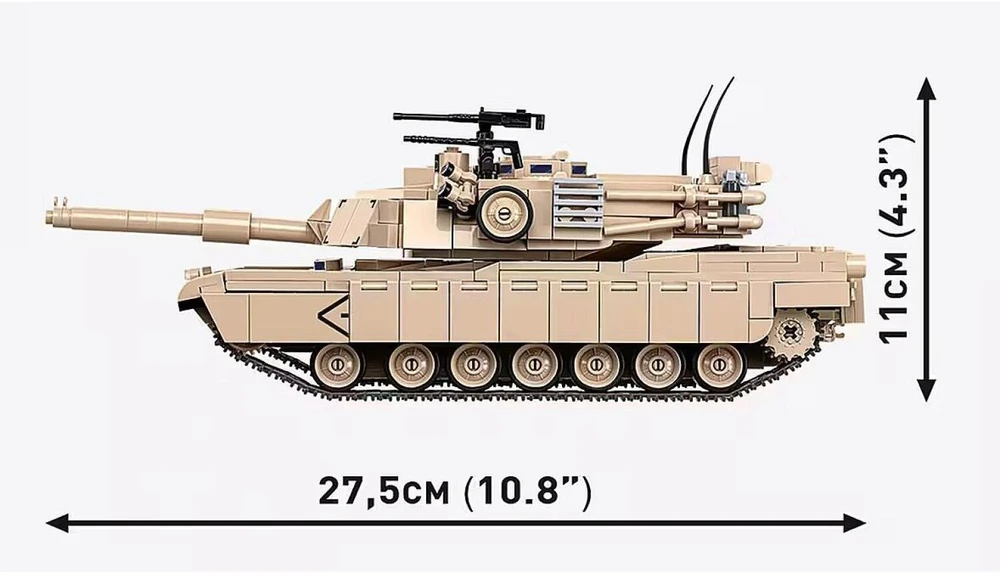 Cobi Klocki M1A2 Abrams 1025 blokai