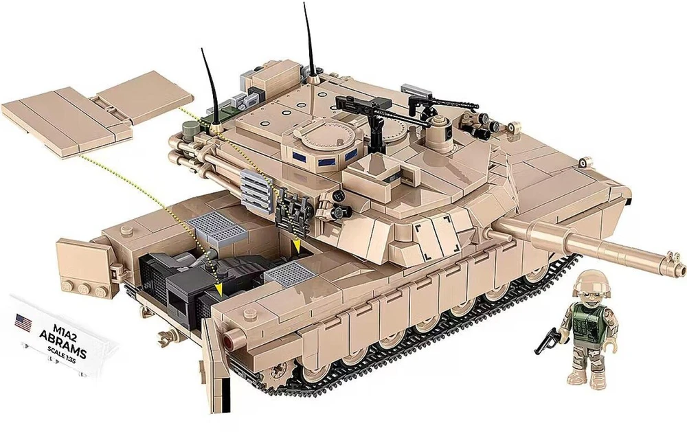Cobi Klocki M1A2 Abrams 1025 blokai
