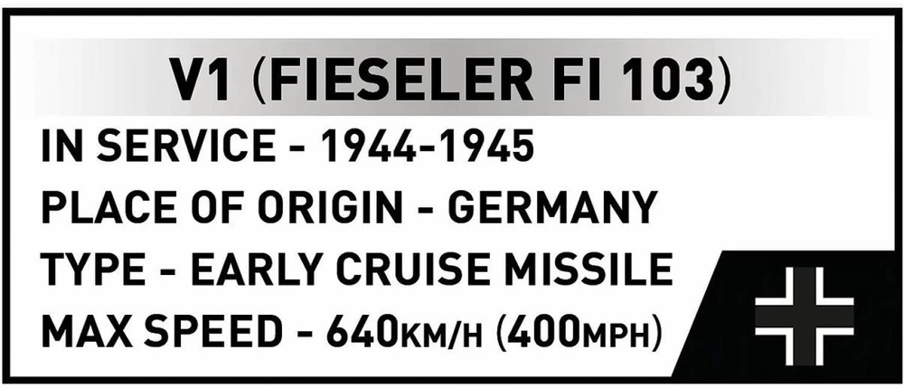 Cobi Klocki „Heinkel he 111 h-22“ su v1 skraidančia bomba, 927 dalys