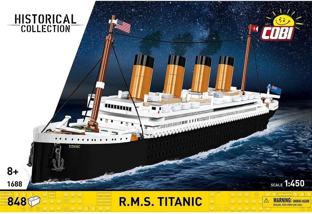 Cobi Klocki RMS Titaniko statybiniai blokeliai, 848 dalys