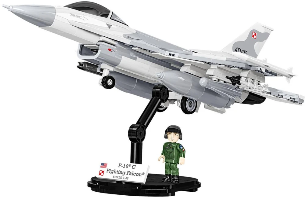 Cobi Klocki F-16c kovos sakalas blokuoja 463 blokus