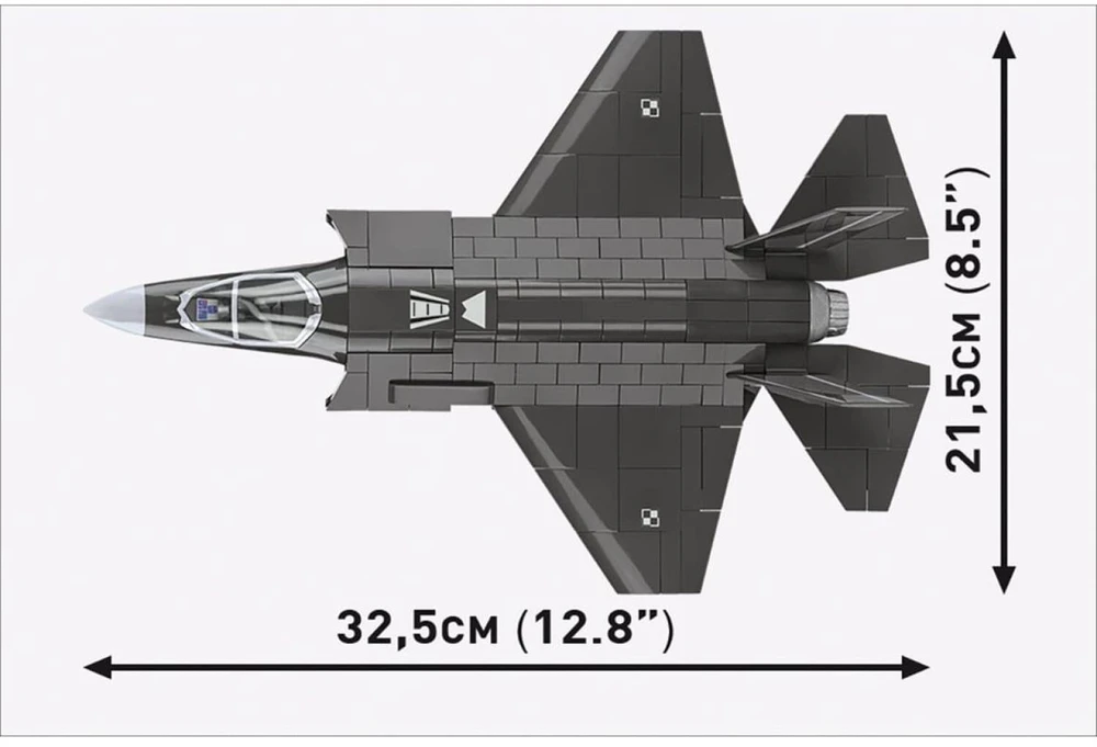 Cobi Klocki F-35A Lightning II statybiniai blokai, 605 dalys