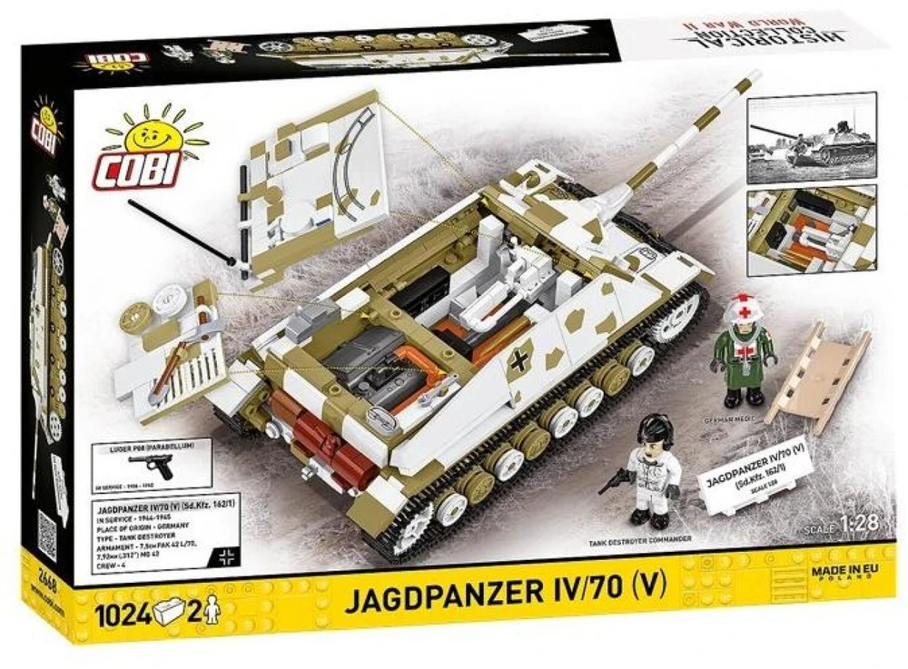 Cobi Klocki Jagdpanzer IV/70 (V) (Sd.Kfz.162/1) 1024 vnt.