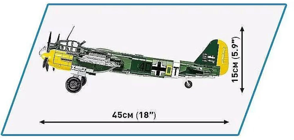 Cobi Klocki Junkers Ju-88 konstravimo kaladėlės, 1160 detalių