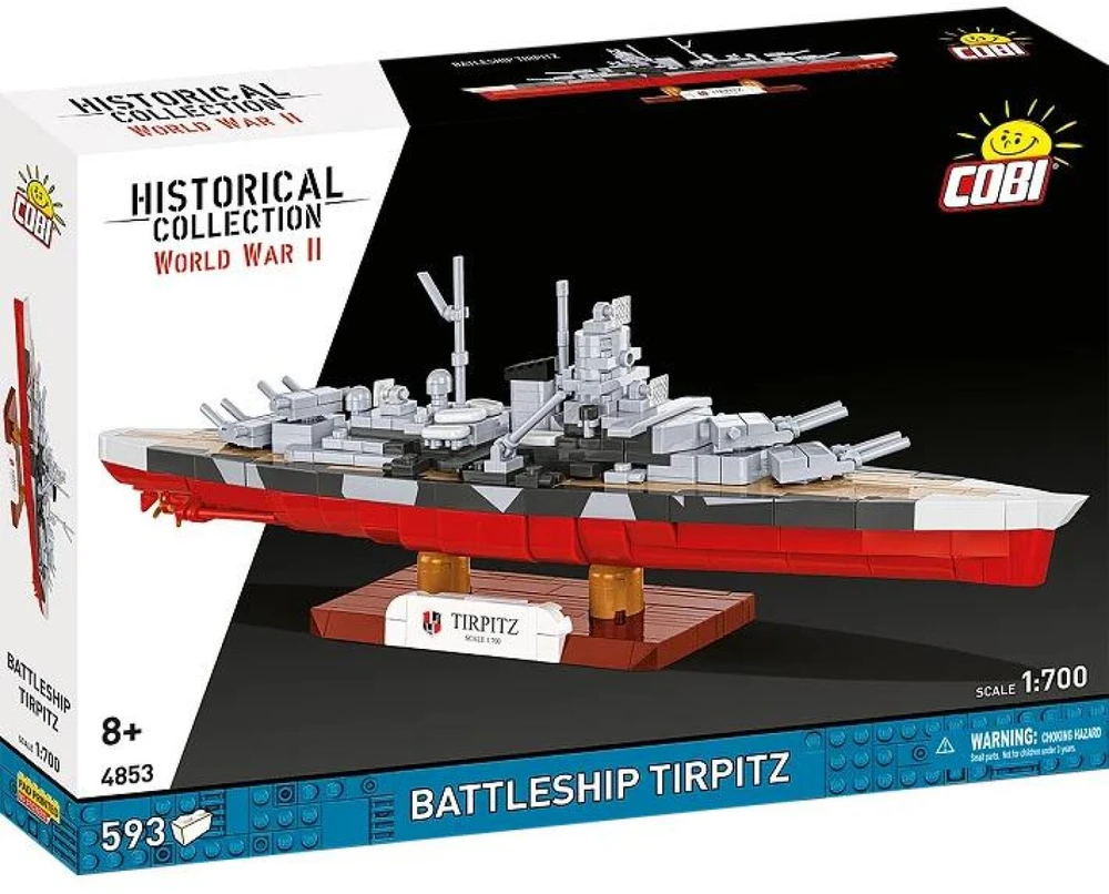 Cobi Klocki Karinis laivas „Tirpitz“ 593 blokai