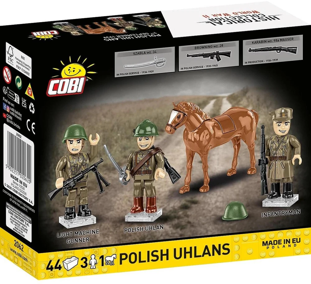 Cobi Klocki Lenkų ulonų komanda blokuoja 44 kadrus