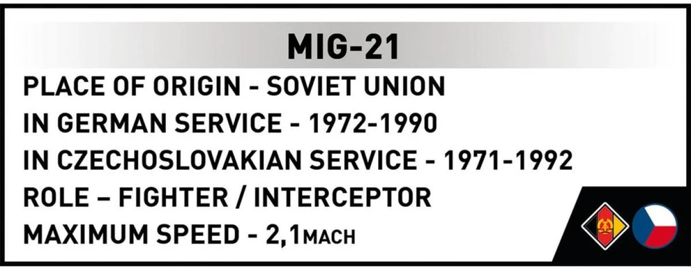 Cobi Klocki Mig 21 blokai 396 blokai