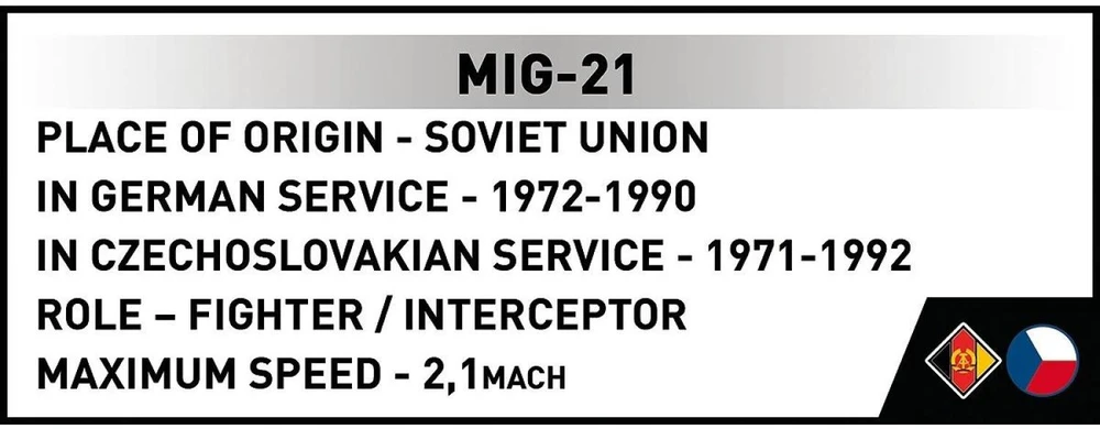 Cobi Klocki Mig 21 blokai 396 blokai