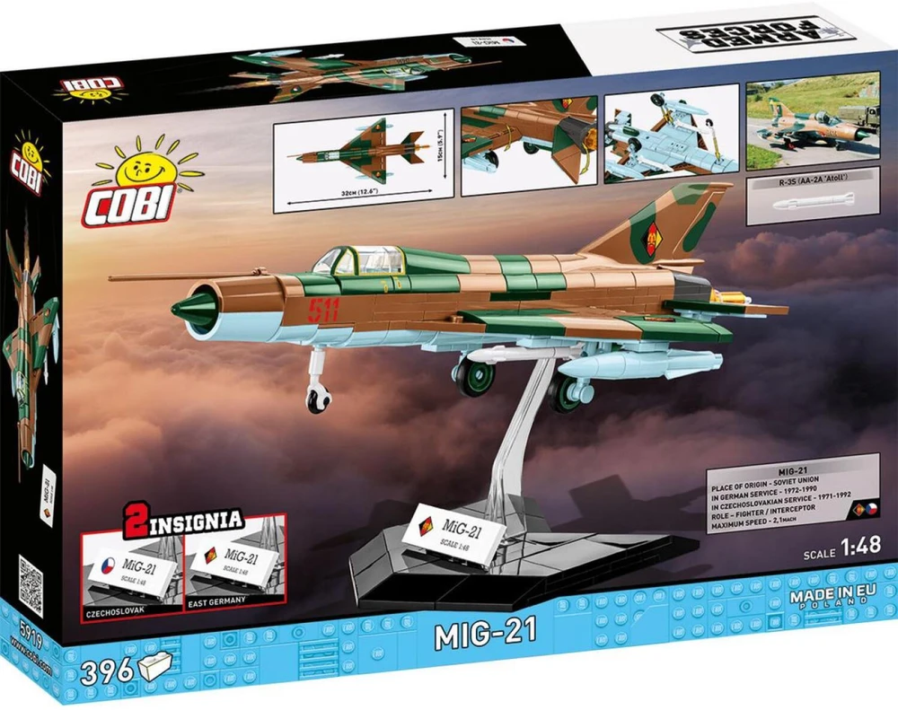 Cobi Klocki Mig 21 blokai 396 blokai
