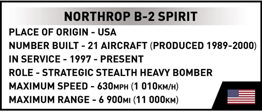 Cobi Klocki Northrop B-2 Spirit 1109 klocków