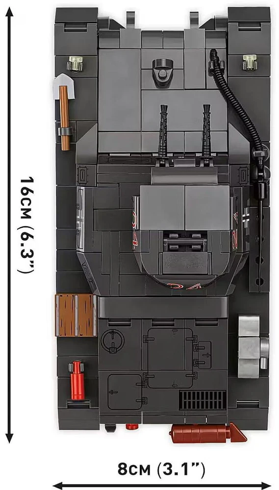 Cobi Klocki Panzer ir Ausf.B blokai 654 vienetai