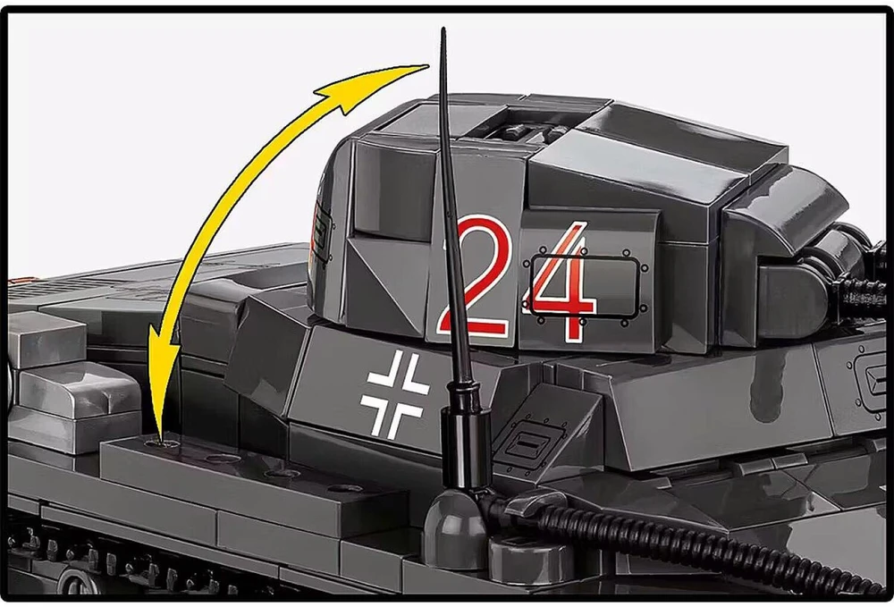 Cobi Klocki Panzer ir Ausf.B blokai 654 vienetai