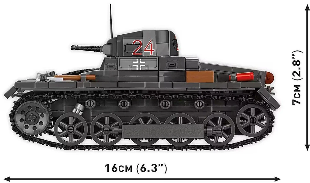 Cobi Klocki Panzer ir Ausf.B blokai 654 vienetai