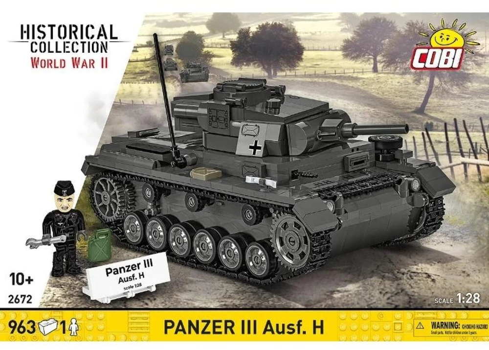 Cobi Klocki Panzer III Ausf.H blokai 963 vnt