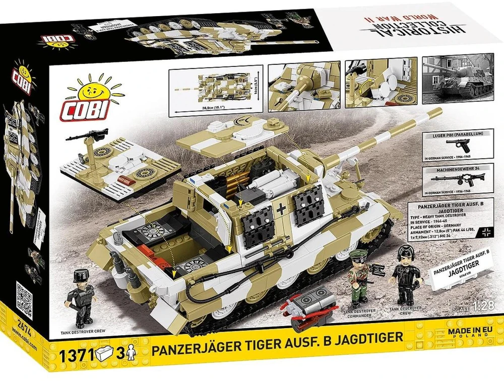 Cobi Klocki panzerjager tiger ausf.b 1371 elementy