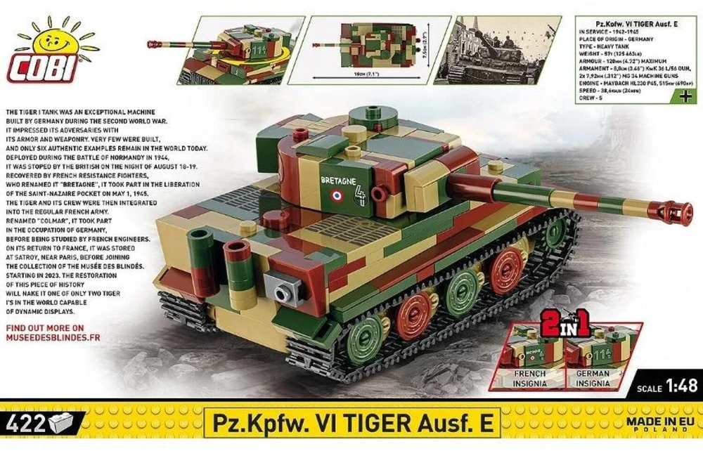 Cobi Klocki Pz.Kpfw. VI Tiger Ausf.E