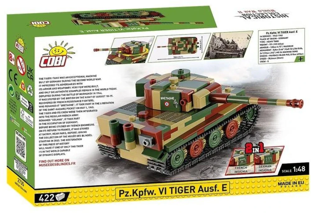 Cobi Klocki Pz.Kpfw. VI Tiger Ausf.E