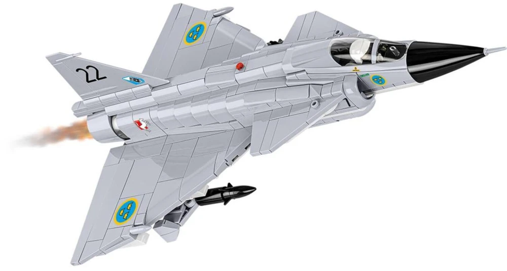 Cobi Klocki Saab aj 37 viggen blokeliai 881 vnt
