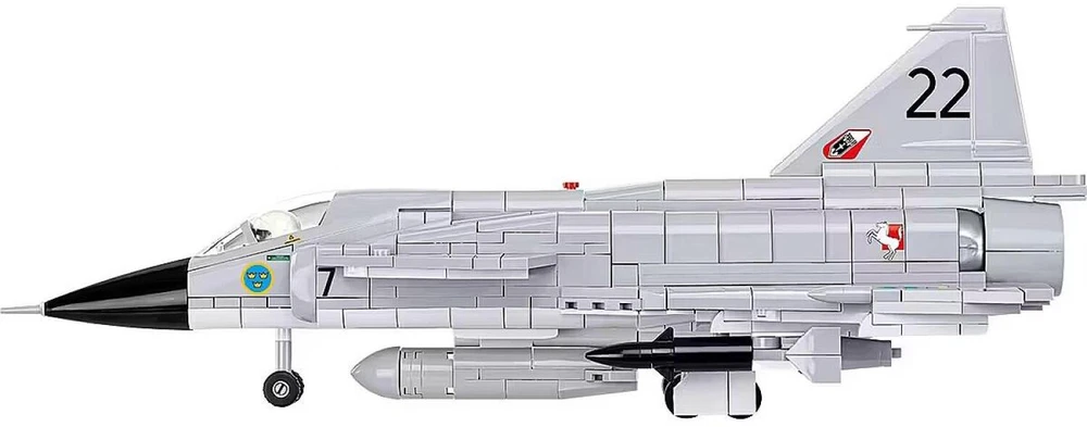 Cobi Klocki Saab aj 37 viggen blokeliai 881 vnt