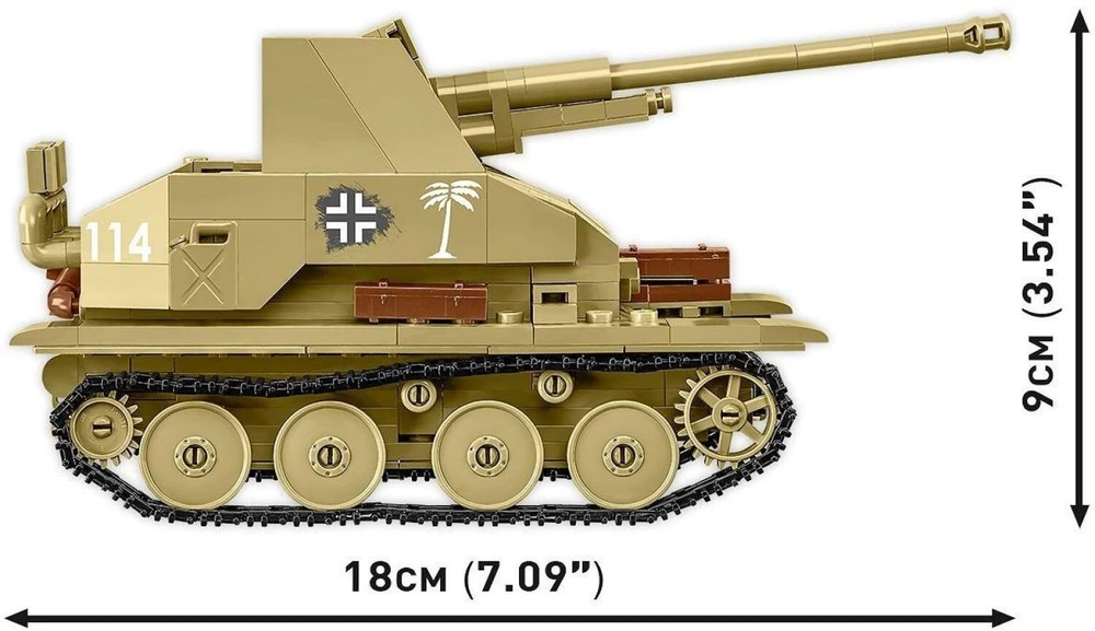 Cobi Konstruktorius Sd.Kfz. Marder III, 486 detali