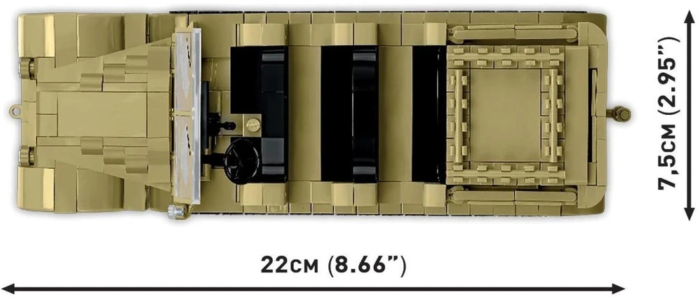 Cobi Klocki Sd.kfz.8 vilkimo blokai 8,8 cm priešlėktuvinės gynybos 36, 975 vienetai