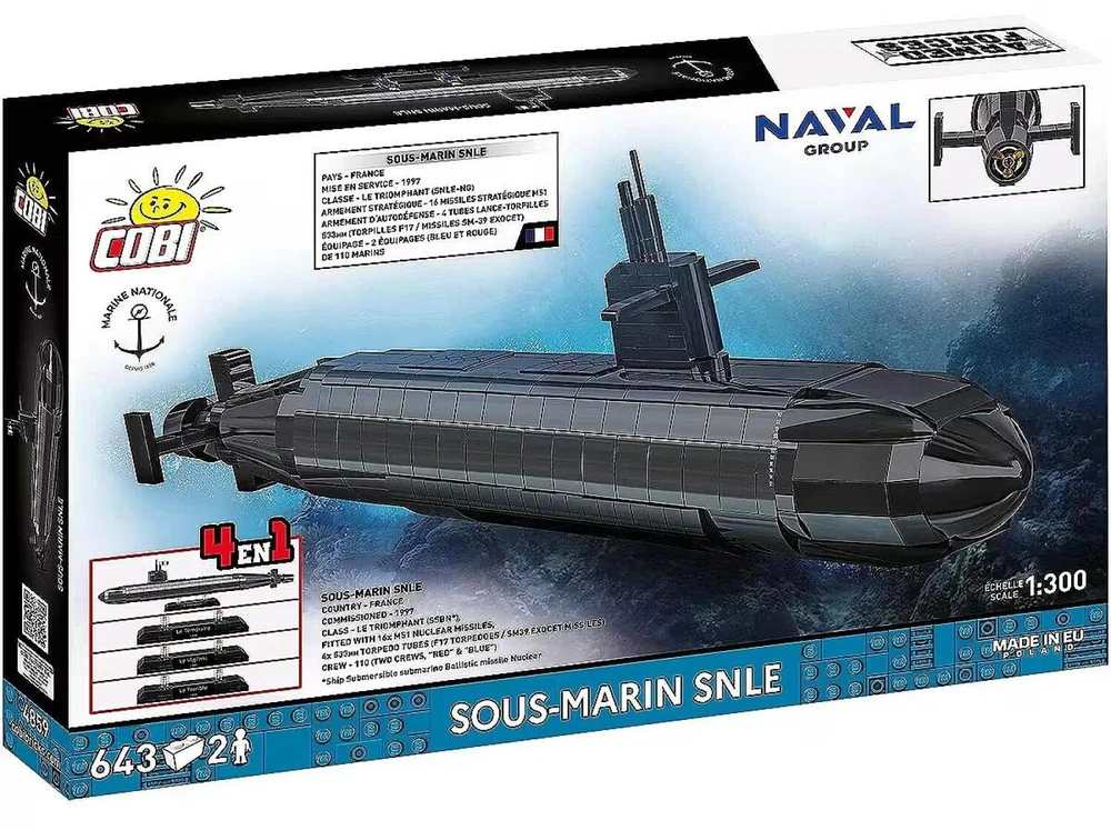 Cobi Klocki sous-marin snle 643 klocki