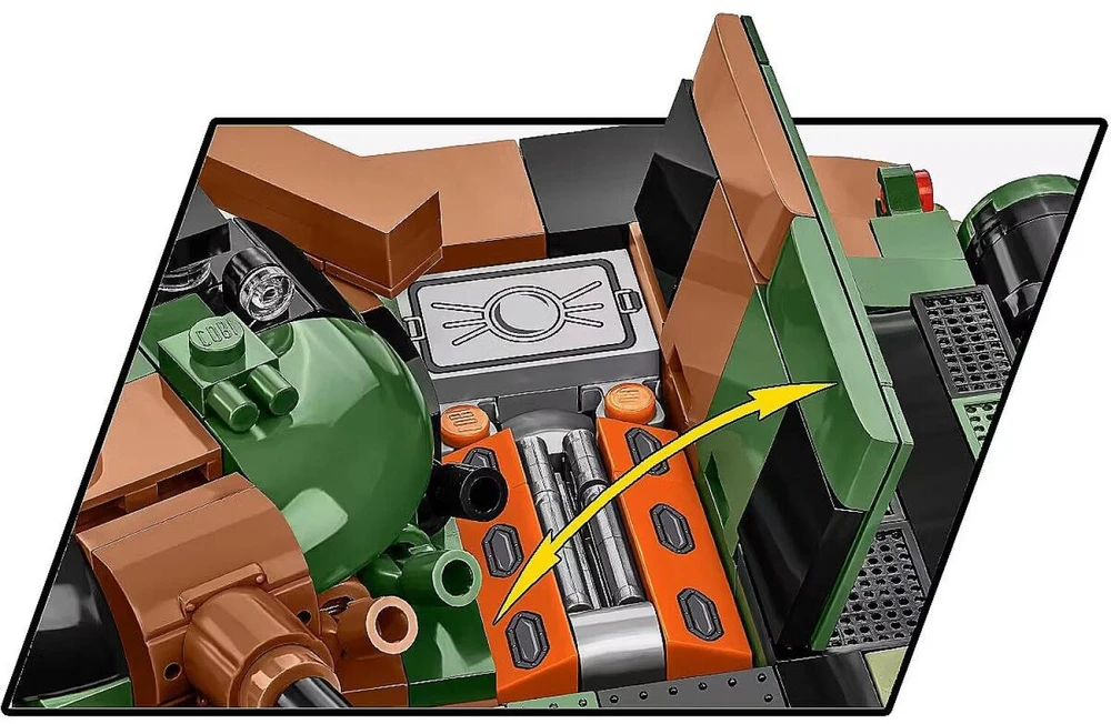 COBI 2624 Ginkluotųjų pajėgų T-72M1R tankas (PL/UA) 724 blokai