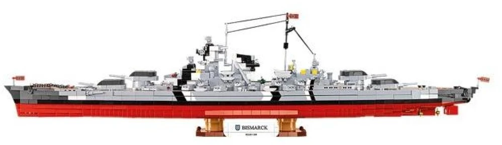 Cobi Klocki Karo laivas „Bismarck 3204“ kaladėlės