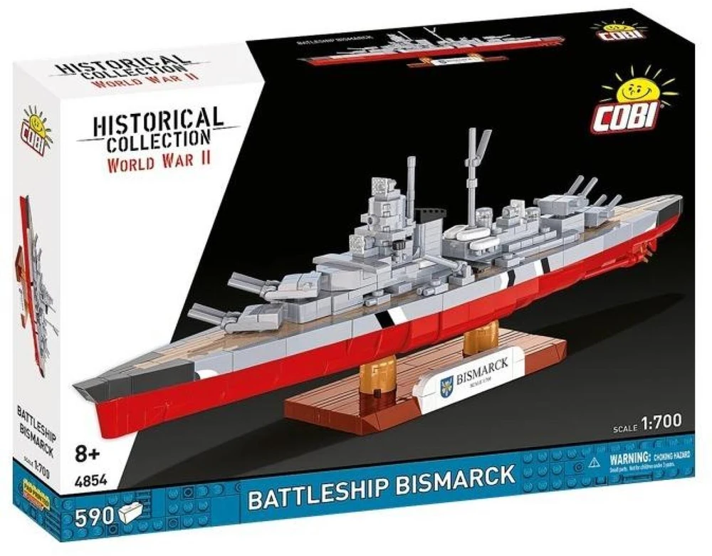 Cobi Klocki Karinis laivas „Bismarck“ 590 blokų