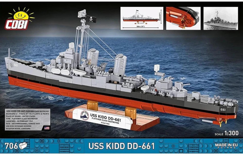 Cobi Klocki uss kidd dd-661